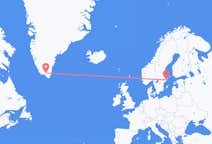 出发地 格陵兰出发地 纳萨尔苏克目的地 瑞典斯德哥尔摩的航班