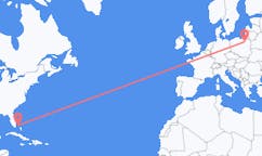 Flyrejser fra Bimini, Bahamas til Szczytno, Polen