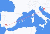クロアチアのから ザダル、スペインのへ セビリアフライト