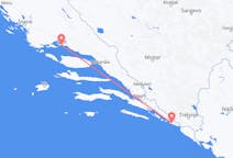Vluchten van Dubrovnik, Kroatië naar Split, Kroatië