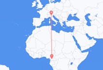 Flyg från Yaoundé, Kamerun till Verona, Italien