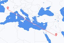 Flyreiser fra Al Qasim (provins), Saudi-Arabia til Brive-la-gaillarde, Frankrike