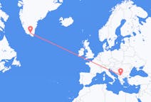 Flyrejser fra Skopje, Nordmakedonien til Narsarsuaq, Grønland