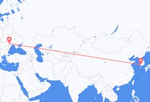 Vluchten van Gwangju, Zuid-Korea naar Chisinau, Moldavië