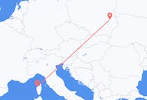 Flights from Calvi, Haute-Corse, France to Lublin, Poland