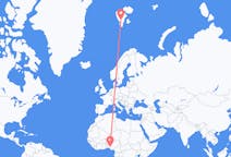 Flyg från Akure, Nigeria till Svalbard, Svalbard och Jan Mayen