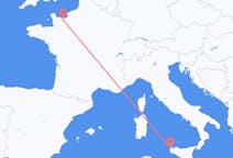 Flyreiser fra Caen, Frankrike til Trapani, Italia