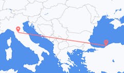 出发地 土耳其宗古尔达克目的地 意大利佛罗伦萨的航班