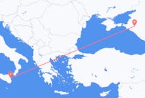 Flights from Krasnodar, Russia to Catania, Italy