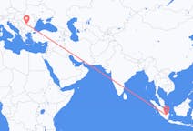 Flights from Palembang, Indonesia to Craiova, Romania