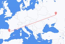 Flights from Voronezh, Russia to Zaragoza, Spain