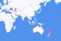 Flyreiser fra Auckland, New Zealand til Karamustafapasa, Tyrkia