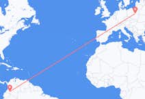 Flyg från Florencia, Colombia till Warszawa, Polen