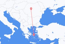 ルーマニアのから シビウ、ギリシャのへ ミコノス島フライト