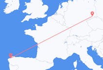 Fly fra La Coruña til Dresden
