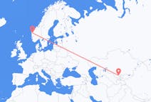 出发地 哈萨克斯坦出发地 奇姆肯特目的地 挪威Førde的航班