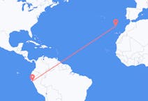 Flyrejser fra Chiclayo, Peru til Funchal, Portugal