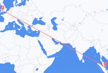 Flyrejser fra Johor Bahru, Malaysia til Bristol, England
