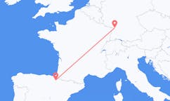 Flyreiser fra Karlsruhe, Tyskland til Pamplona, Spania