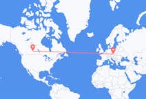 Flyg från Saskatoon, Kanada till Brno, Tjeckien