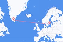Flights from Narsarsuaq to Visby
