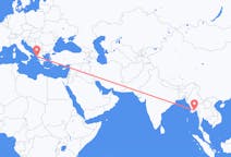 Flights from Yangon, Myanmar (Burma) to Corfu, Greece