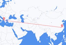 Flights from Huangshan City, China to Corfu, Greece