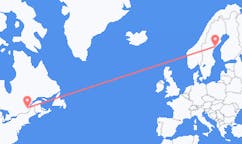 Flights from Quebec City, Canada to Örnsköldsvik, Sweden