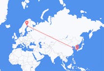Flyrejser fra Fukuoka, Japan til Luleå, Sverige