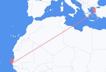 Flights from Dakar to Chios