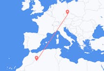 Vluchten van Béchar, Algerije naar Praag, Tsjechië