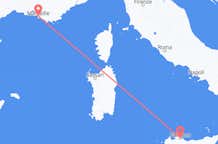 Flyrejser fra Palermo, Italien til Marseille, Frankrig