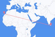 Flyreiser fra Hambantota, Sri Lanka til Lanzarote, Spania