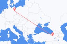 Loty z Erzurum, Turcja do Berlina, Niemcy