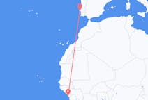 Flyrejser fra Conakry til Lissabon