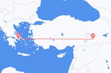 Loty z Diyarbakiru, Turcja do Aten, Grecja