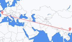 Flyreiser fra Liuzhou, Kina til Poitiers, Frankrike