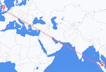 Flyg från Pekanbaru, Indonesien till Bristol, England