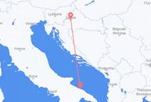 Flights from Zagreb to Bari