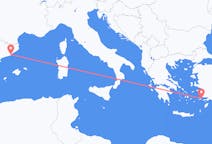ギリシャのから コス島、スペインのへ バルセロナフライト