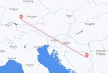 Flüge von Memmingen, nach Tuzla