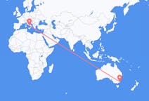 Flights from Merimbula, Australia to Naples, Italy
