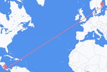 Flights from Puerto Jiménez to Stockholm