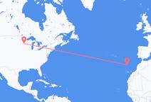 Flyreiser fra Minneapolis, til Funchal