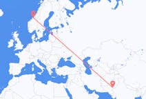 Flights from Rahim Yar Khan, Pakistan to Ørland, Norway