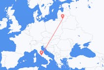Loty z Kowno, Litwa do Rzymu, Włochy