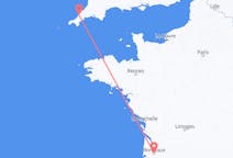 Flyreiser fra Bordeaux, Frankrike til Newquay, England