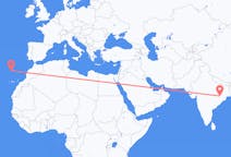 Flyg från Jhārsuguda, Indien till Funchal, Portugal