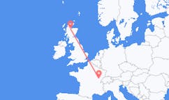 Flyrejser fra Dole, Frankrig til Inverness, Skotland