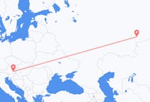 Fly fra Tsjeljabinsk til Graz